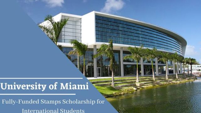 FULLY FUNDED: University of Miami Stamps Scholarships USA 2023