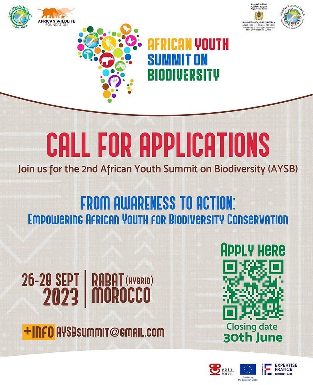 FULLY FUNDED; Apply for the 2nd African Youth Summit on Biodiversity ...