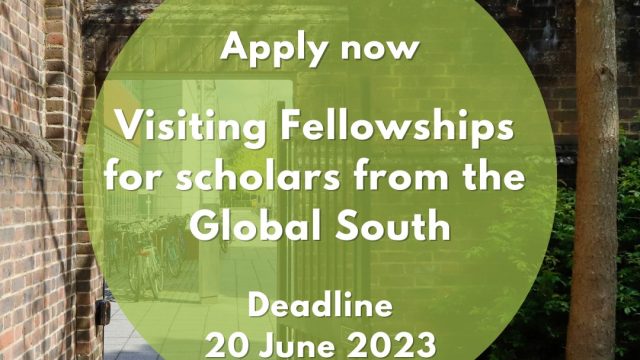 FULLY FUNDED: Apply for these University of Cambridge CRASSH Visiting Fellowships 2024 for Global South Scholars