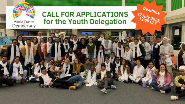 FULLY FUNDED: Call for World Forum for democracy 2023 youth delegation (France)