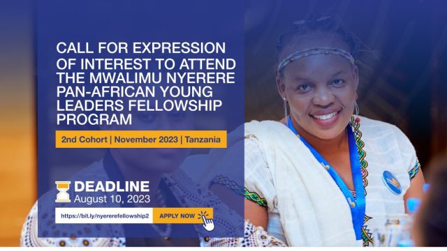 Funded: Apply for the Mwalimu Nyerere Pan-African Young Leaders Fellowship Program – Cohort 2 – November 2023 – Tanzania
