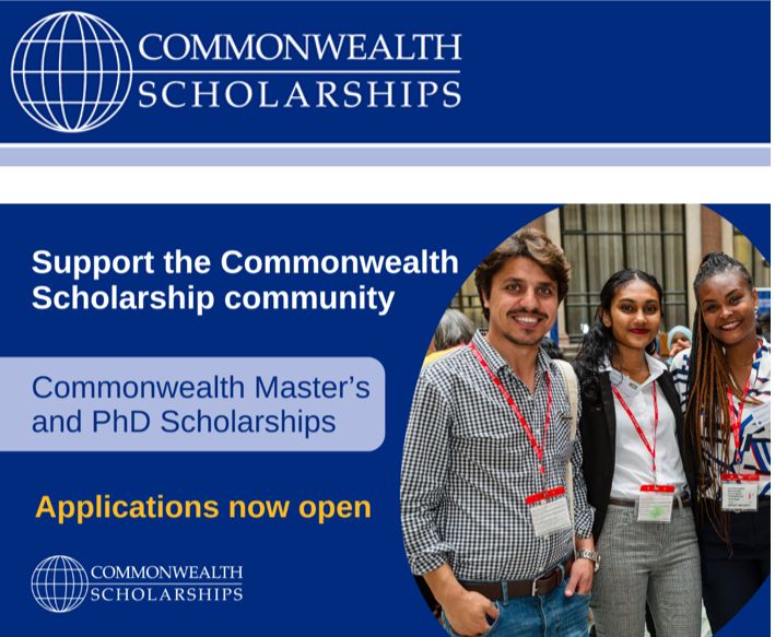 FULLY FUNDED; Applications for the Commonwealth Master's and PhD  Scholarships are now open to applicants | Opportunity Tracker