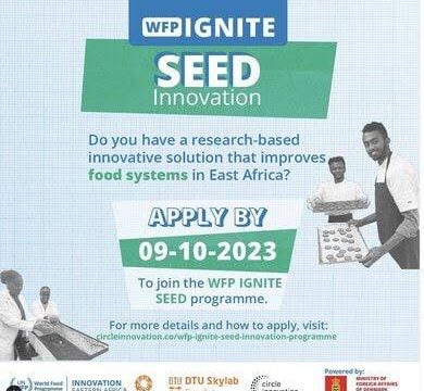 Apply for this WFP IGNITE SEED Innovation programme in East Africa now