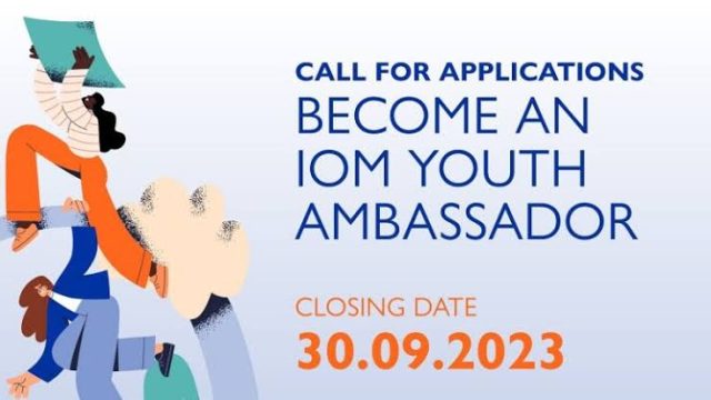 FUNDED: Apply for this UN Immigration (IOM) global youth ambassodor initiative