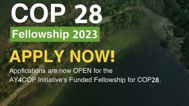 FULLY FUNDED COP28 Opportunity: Apply for this MENA (Arab) youth opportunity to attend COP28 in Dubai