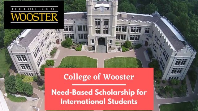 FULLY FUNDED : Apply for the Bachelor’s Degree Programs at the College of Wooster, United States