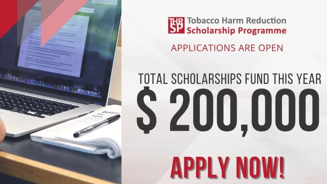 FULLY FUNDED :  Apply for the K•A•C Global Tobacco Harm Reduction Scholarship Programme2024/25