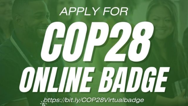 COP28 VIRTUAL BADGES: Apply for these online badges if you want to take part in COP28!