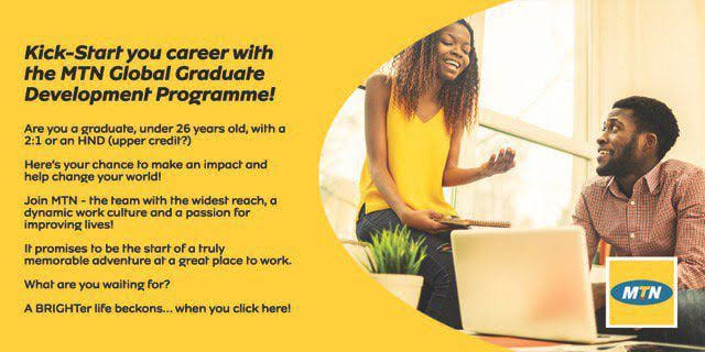 FUNDED; Apply for this Global MTN Graduate Development Programme 2024 for young graduates (A lot of offers available)