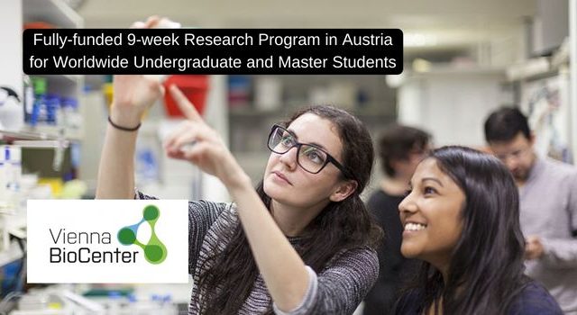 FULLY FUNDED : Apply for the summer fellowship at Vienna Biocenter Summer School in Austria