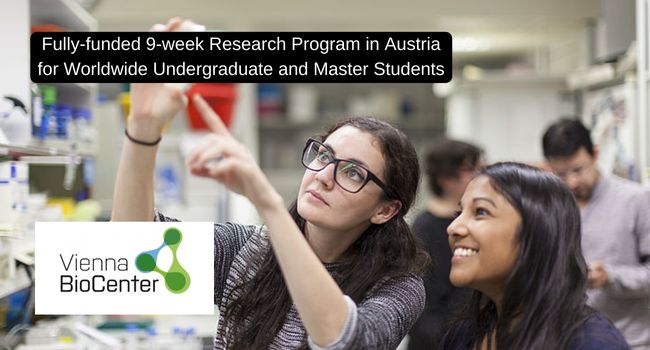 Vienna-BioCenter-Summer-School-Fully-funded-9-week-Research-Program-for-International-Students-in-Austria