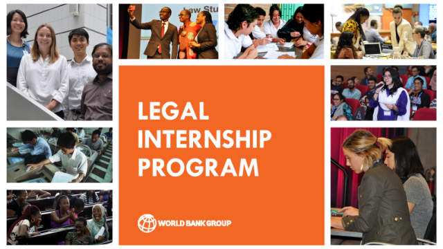 Apply for the World Bank Legal Internship Program 2024 now