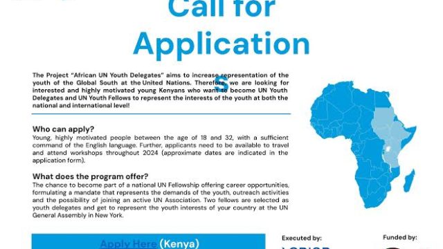 FULLY FUNDED; Apply for the African United Nations Youth Delegates Program 2024 for young Africans!