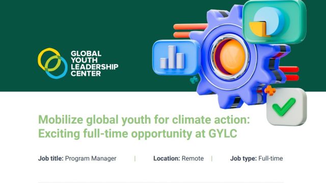REMOTE JOB OPPORTUNITY: GYLC is looking for a remote  Programs Manager to help  mobilize global youth for climate action