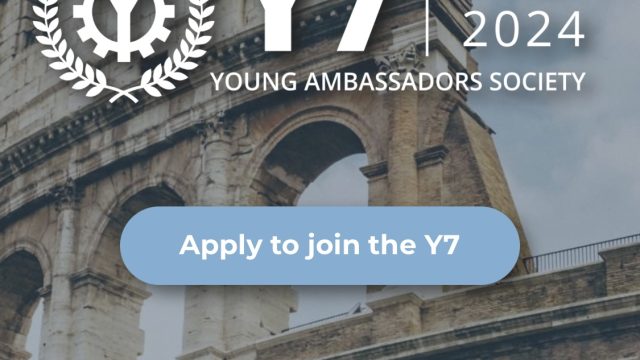 PARTIALLY FUNDED: Apply to join the Italy 2024 Y7 Young Ambassadors Society for a chance to attend the Y7 Summit in Rome!