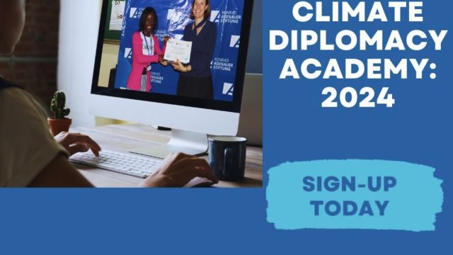 FULLY FUNDED; Apply for this Climate Diplomacy Academy 2024 by KAS and UNESCO (virtual and in-person in Nairobi)