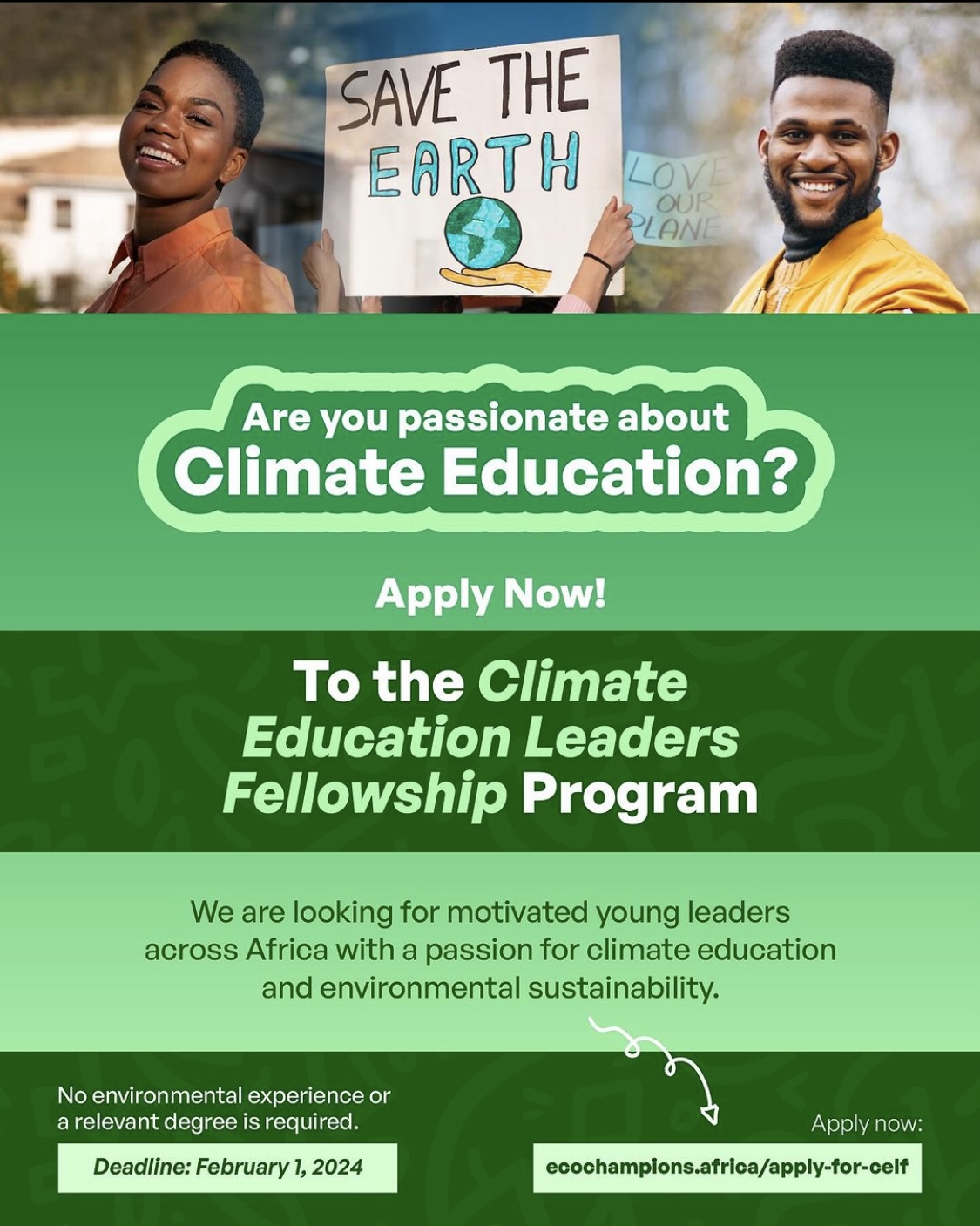 CALLING ALL AFRICAN YOUNG CLIMATE LEADERS; Apply for this Climate ...