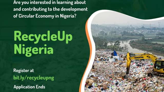 APPLY NOW: RecycleUp Nigeria 2024 for young innovators and changemakers is open for applications!