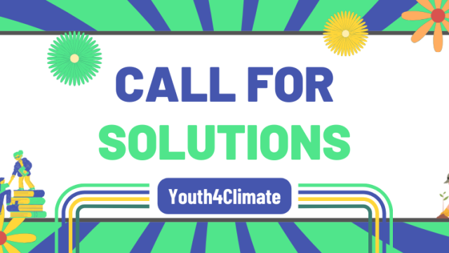 The Youth4Climate Solutions 2024 call for applications is now open! (USD 30,000 GRANT & FUNDED TRIP TO ITALY)