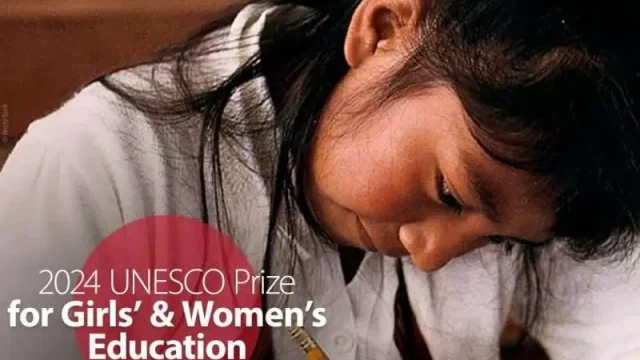 Prize of 50,000 USD to each winner : Apply for the 2024 UNESCO Prize for Girls’ and Women’s Education