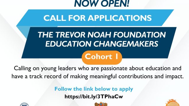 FULLY FUNDED: Apply for the new Trevor Noah Foundation Education Changemakers cohort 1