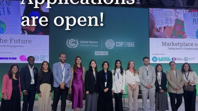 PAID FELLOWSHIP: Applications for the Climate Champions Youth Fellowship 2024 are now open!