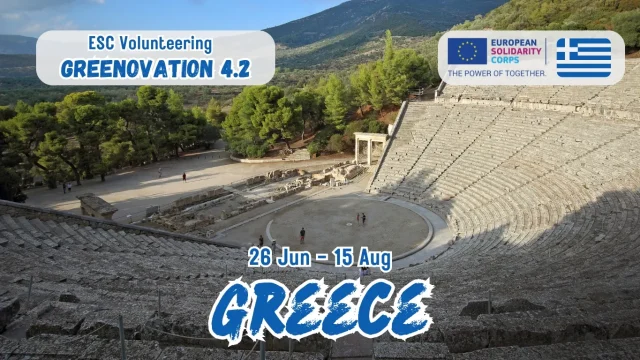 Fully Funded to Greece : Check out the Greenovation 4.2 | ESC Volunteering project