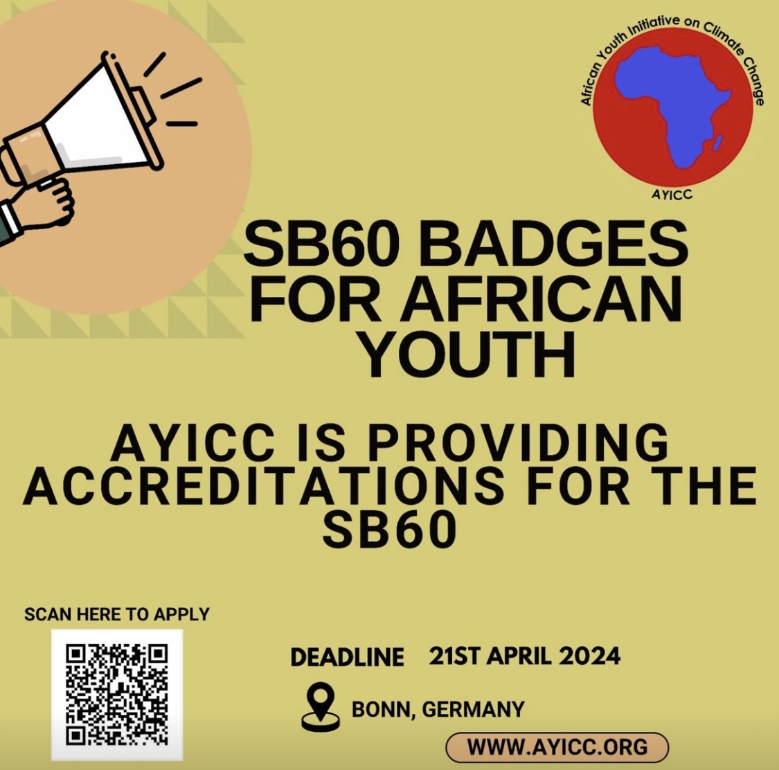 SB60 BADGES: AYICC is inviting young African youth who want badges for ...