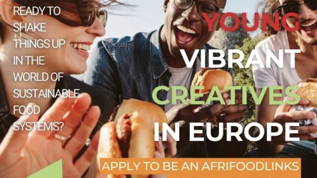 PAID FELLOWSHIP: Apply for the AFRIFOODLinks youth ambassador program for select cities in Europe