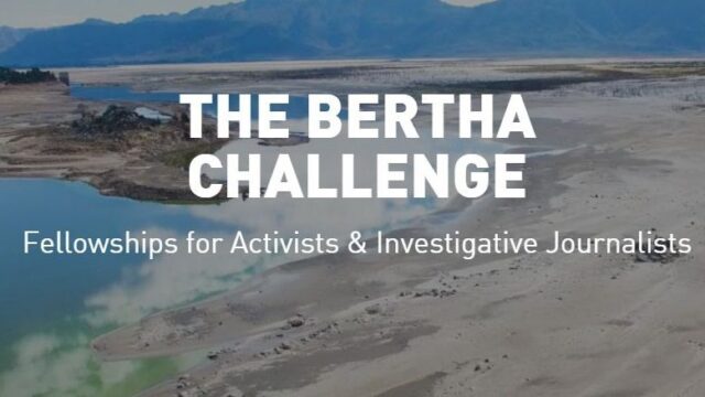 Funded : Apply for the Bertha Challenge Fellowship 2025
