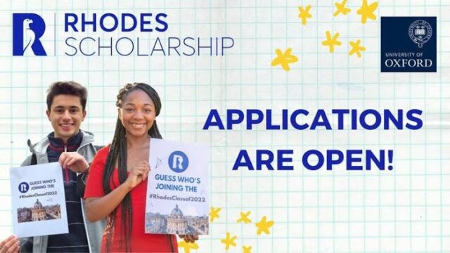 FULLY FUNDED TO U.K: The Rhodes Global Scholarships 2025 is now open for postgraduate studies at Oxford University, Apply now!