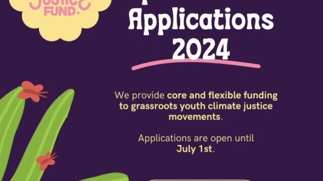 UPTO 20,000 USD IN GRANTS: The 2024 Youth Climate Justice Fund open call for climate action grants is now open!