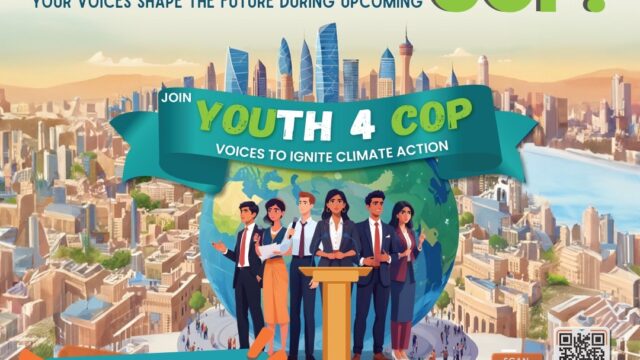 YOUTH 4 COP: Do you want to explore climate solutions and make your voice heard at COP29? Apply for this Youth4COP opportunity