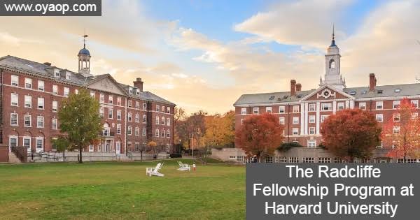 FULLY FUNDED WITH STIPENDS: Apply for this Radcliffe Institute Fellowship Program at Harvard University 2025