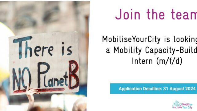 PAID INTERNSHIP: Join the MobiliseYourCity team as a Mobility Capacity-Building Intern in Brussels!