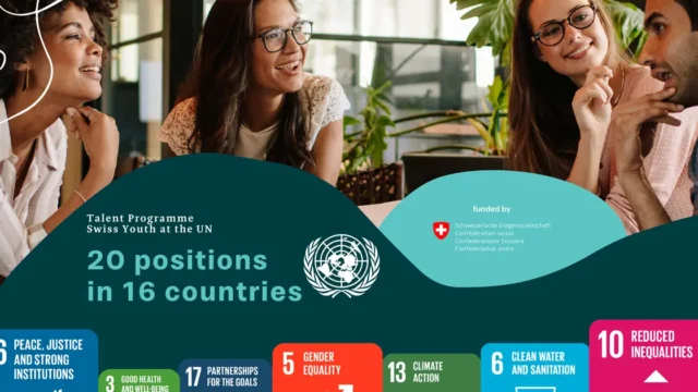 FULLY FUNDED : Apply for the Swiss Youth at the United Nations and World Bank Talent program