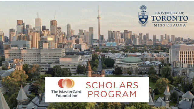 Fully funded to Canada! Apply now for the 2025 University of Toronto Mastercard Scholarships in Canada For African Students