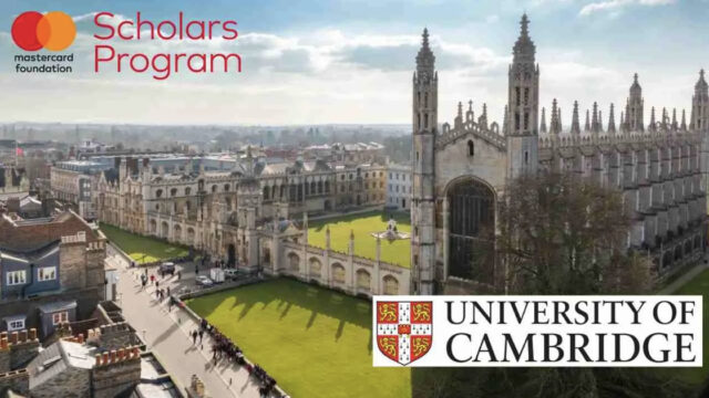 Apply now for the 2025 University of Cambridge Mastercard Scholarship in UK