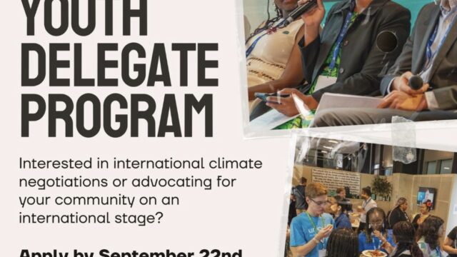 FULLY FUNDED TO COP29: Apply for the AYFICE COP29 Youth Delegate program for Australian youth