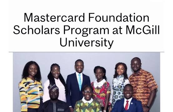 The McGill University Mastercard Scholarship program 2025-2026 is now open (Fully funded to Canada)