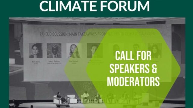 DEADLINE DAY :  COP29 Youth-led Climate Forum Speakers & Moderators – Call for Applications