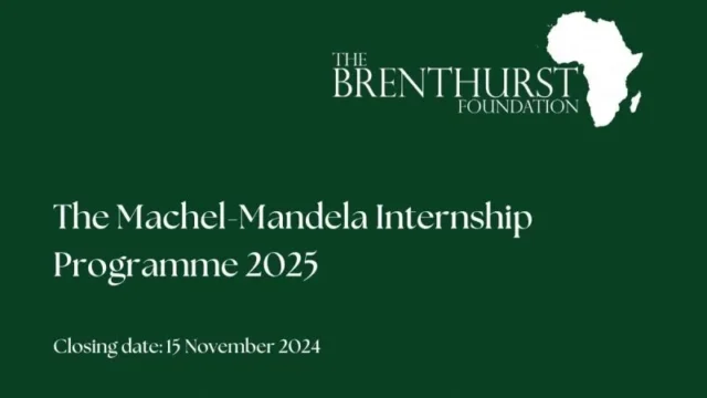 PAID INTERNSHIP :Apply for the Machel-Mandela Internship 2025 at the Brenthurst Foundation