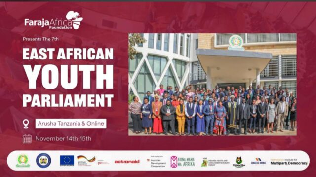 Apply to be part of East Africa Youth Parliament, 2024