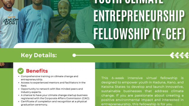 Join the Youth Climate Entrepreneurship Fellowship (First Cohort)