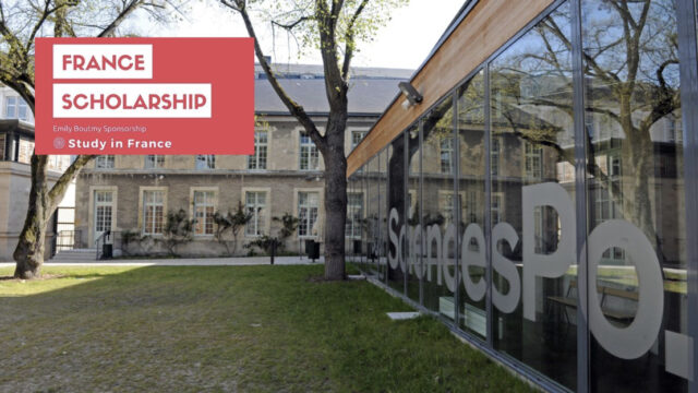 Apply now ; Fully funded France Émile Boutmy Scholarship (Sciences Po) 2025