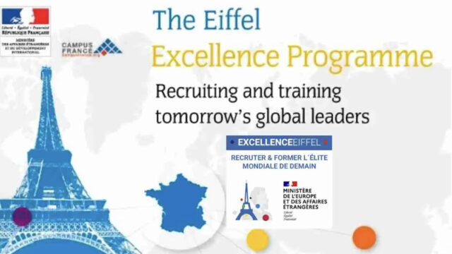 Fully funded to France. Apply now for the 2025 France Government Eiffel Scholarship Program.