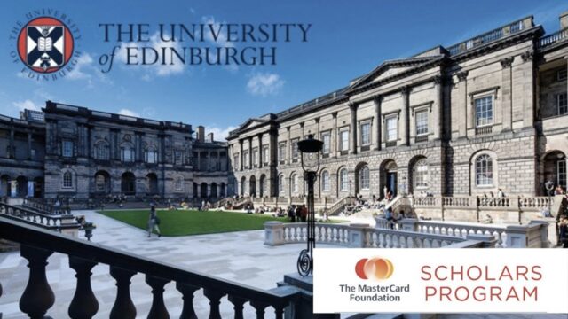 Fully funded: Apply now for this one year postgraduate scholarship to the University of Edinburgh- UK