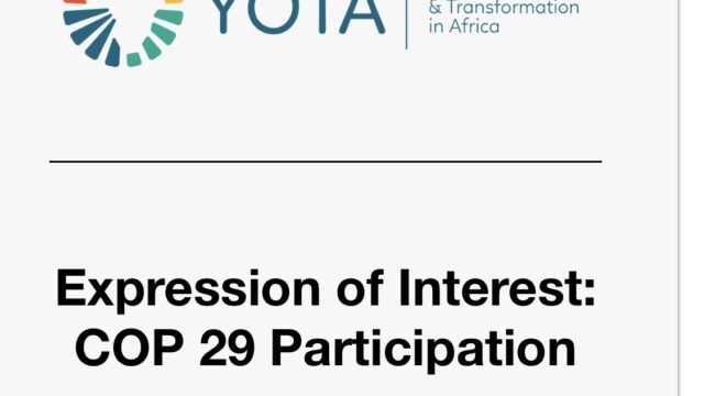 FULLY FUNDED TO COP29: Apply for the YOTA COP29 funding for African youth