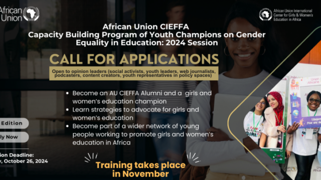 FUNDED : The African Union CIEFFA Calls for Applications for 6th Youth Capacity Building Program – Apply now