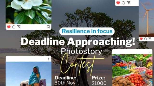 DEADLINE DAY : Join the Resilience in Focus Photo Story Contest (Cash$1,000.) 